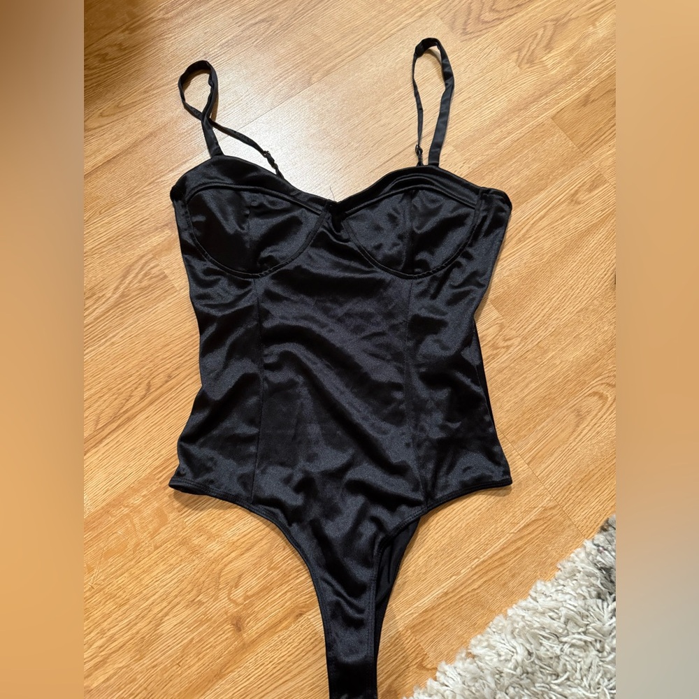 Satin Corset Bodysuit